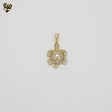 (1-2460-2) Gold Laminate - Zircon Turtle Pendant - BGO