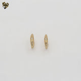 (1-2978-5) Gold Laminate - Zircon U Shape Huggies - BGF