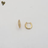 (1-2978-5) Gold Laminate - Zircon U Shape Huggies - BGF