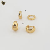 (1-2508) Gold Laminate Hoops - BGO
