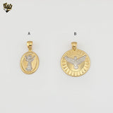 (1-2149) Gold Laminate Pendants - BGF