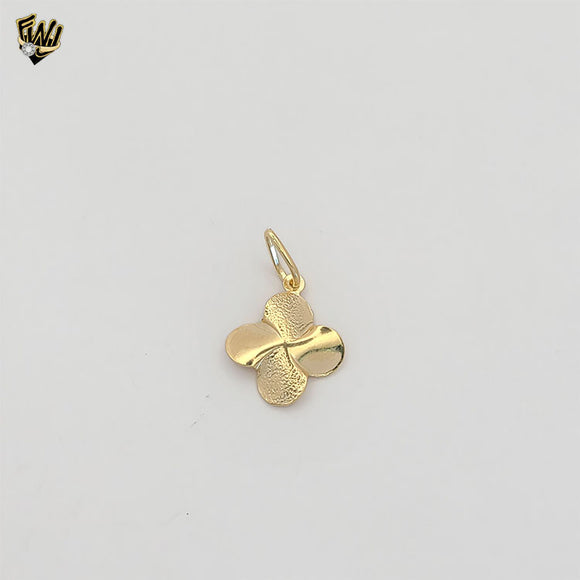 (1-2206) Gold Laminate -Flower Pendant - BGF