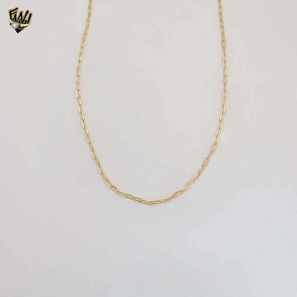 (1-1836) Gold Laminate - 2mm Paper Clip Link Chain - BGF