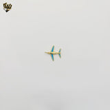 (1-2195-2) Gold Laminate - Airplane Pendant - BGO