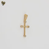 (1-2112-3) Gold Laminate - Thin Cross Pendant - BGF