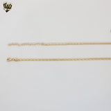 (1-6139) Gold Laminate - Hanging Zircon Pendants Necklace - BGF