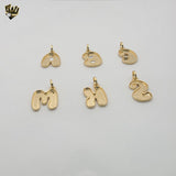 (1-2490) Gold Laminate - Big Balloon Letter Pendants - BGF