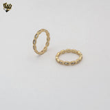 (1-3146) Gold Laminate - Zircon Eternity Ring - BGF