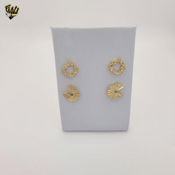 (1-1224-1) Gold Laminate - Small Stud Earrings - BGF
