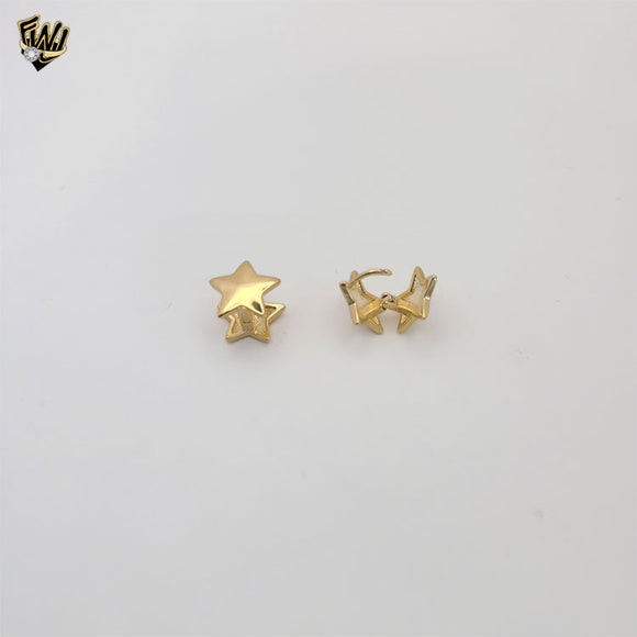 (1-2692-4) Gold Laminate - Double Star Hoops - BGF