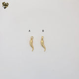 (1-2466-1) Gold Laminate - Hot Pepper Pendants - BGF