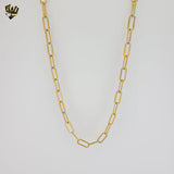 (4-3267) Stainless Steel - 6.5mm Paper Clip Link Chain.