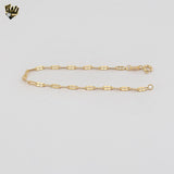 (1-0773) Gold Laminate - Alternative Link Bracelet - 7" - BGF