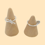 (2-5027-4) 925 Sterling Silver - Knot Band Ring.