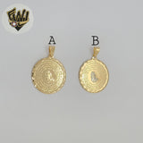 (1-2245-1) Gold Laminate - The Lords Prayer Medal Pendants - BGF