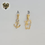 (1-2193) Gold Laminate - Two tones Pendants - BGF