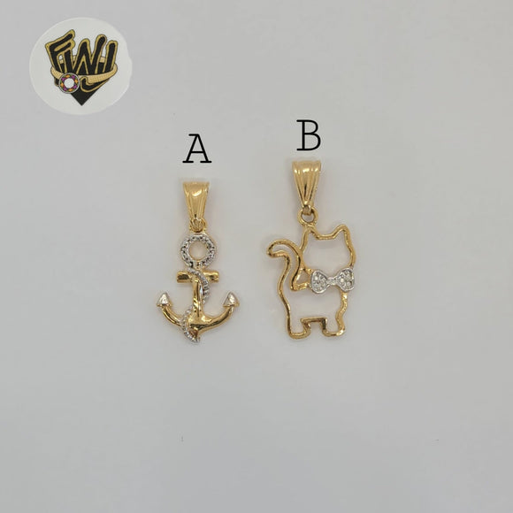 (1-2193) Gold Laminate - Two tones Pendants - BGF