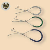 (2-0323) Plata de Ley 925 - Pulsera de Circón Ajustable de 4,5 mm.