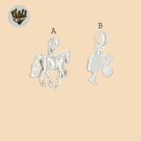 (2-1176) 925 Sterling Silver - Plain Pendants.