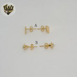 (1-1117-4) Gold Laminate - Small Stud Earrings - BGF