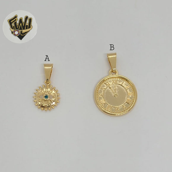 (1-2087) Gold Laminate - Medal Pendants - BGF