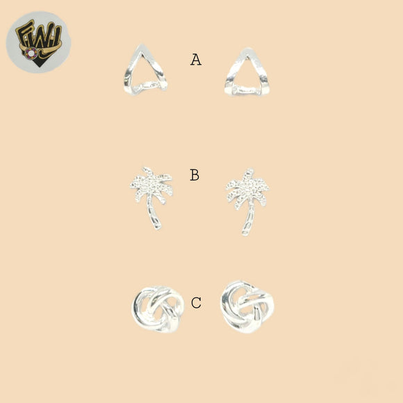 (2-3276) 925 Sterling Silver - Small Stud Earrings.