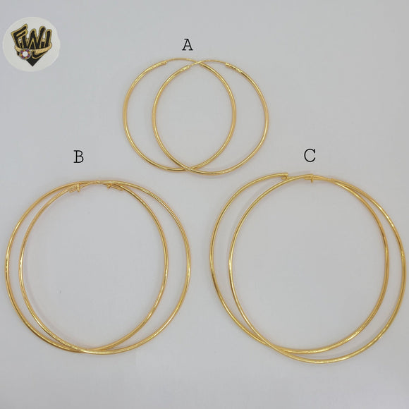 (1-2874) Gold Laminate - Plain Hoops - BGO