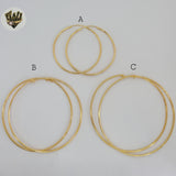 (1-2874) Gold Laminate - Plain Hoops - BGO