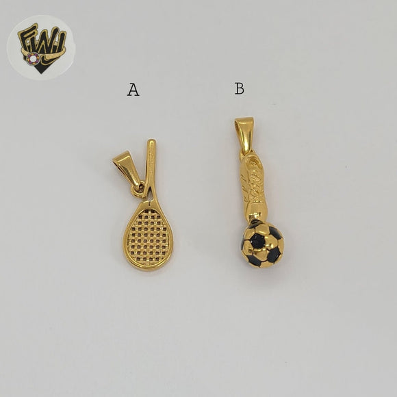 (4-2354) Stainless Steel - Sport Pendants.