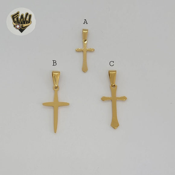 (4-2365) Stainless Steel - Plain Cross Pendants.