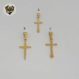 (4-2365) Stainless Steel - Plain Cross Pendants.