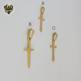 (4-2365) Stainless Steel - Plain Cross Pendants.