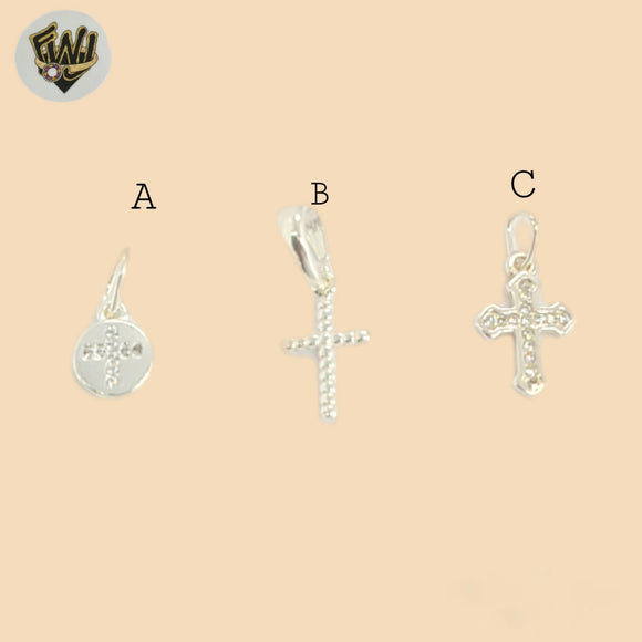 (2-1181) 925 Sterling Silver - Small Crosses Pendants.