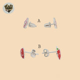 (2-3169) 925 Sterling Silver - Kids Stud Earrings.