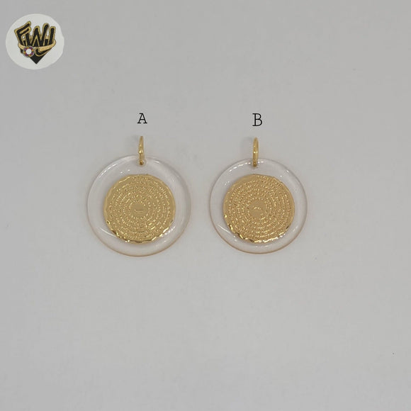 (1-2366-1) Gold Laminate - Prayer Medal Pendants - BGF