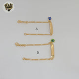 (1-0926) Gold Laminate - 2.5mm Plate Kids Bracelet - 5.5" - BGF