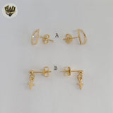 (1-1162-4) Gold Laminate - Small Stud Earrings - BGF