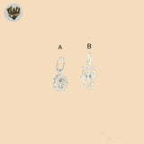 (2-1370) 925 Sterling Silver - Zircon Pendants.