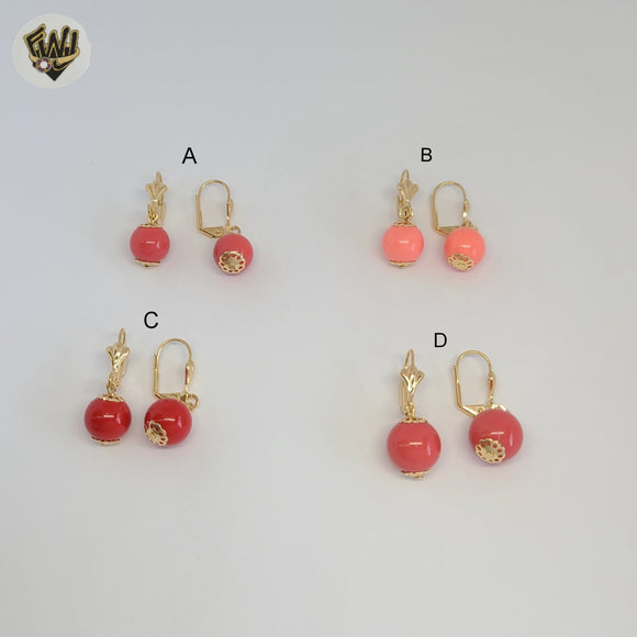 (1-1186-6) Gold Laminate - Bead Earrings - BGF