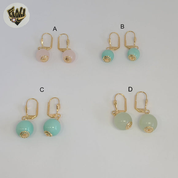 (1-1186-7) Gold Laminate - Bead Earrings - BGF
