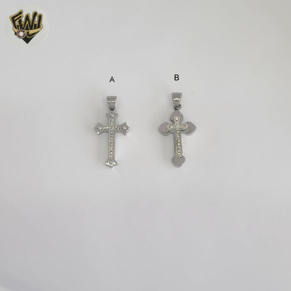 (4-2341-1) Stainless Steel - Cross Pendants.