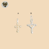 (2-1181-1) Plata de Ley 925 - Colgantes Cruces Pequeñas.