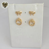 (1-1135-1) Gold Laminate - Stud Earrings - BGF