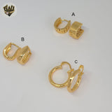 (1-2517-1) Gold Laminate Hoops - BGO
