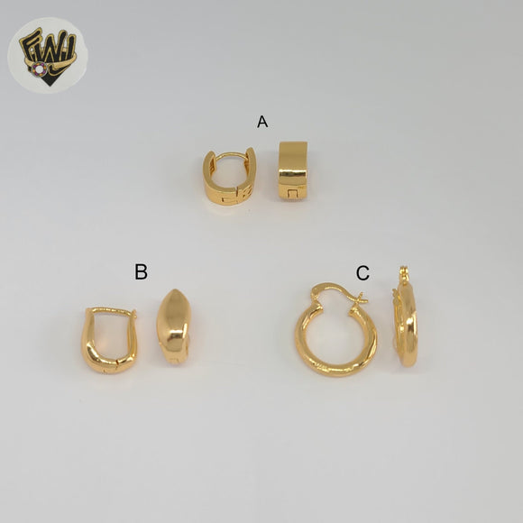 (1-2517-1) Gold Laminate Hoops - BGO