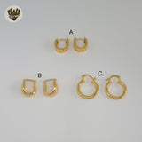 (1-2517-1) Gold Laminate Hoops - BGO