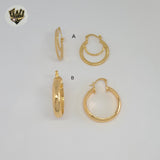 (1-2691-2) Gold Laminate Hoops - BGO