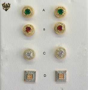 (1-1169-1) Gold Laminate - Stud Earrings - BGO