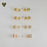 (1-1169-1) Gold Laminate - Stud Earrings - BGO