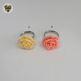 (4-0078) Acero inoxidable - Anillo para hombre con circonitas talladas.